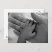Babyhand Postkarte (Vorne/Hinten)