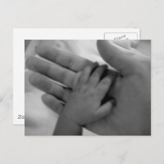 Babyhand Postkarte (Vorne/Hinten)