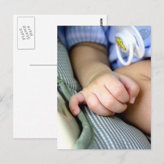 Babyhand Postkarte (Vorne/Hinten)