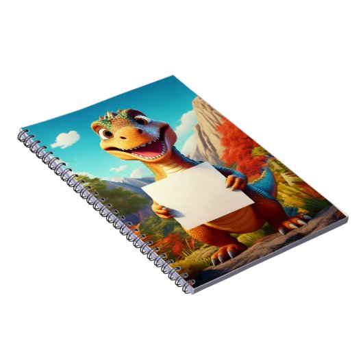 Babyheft - Ihr Name hier - Dinosaurier Notizblock (Rechte Seite)