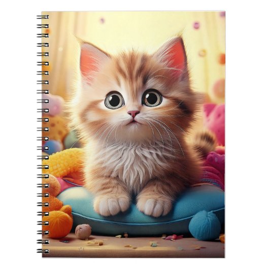 Babyheft - Katze Notizblock (Vorderseite)