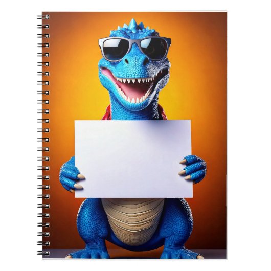 Babyheft - Name angeben - Dinosaurier Notizblock (Vorderseite)