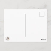 Babyhexe und Kürbis Postkarte (Rückseite)