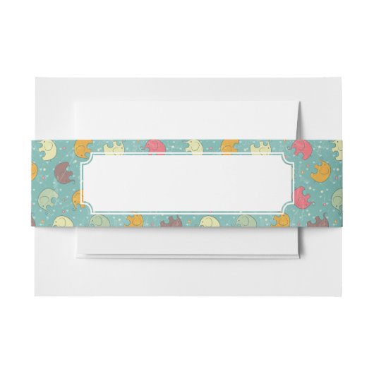 Babyhintergrund Einladungsbanderole (Vorderseite Beispiel)