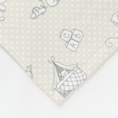Babyhintergrund Fleecedecke (Ecke)