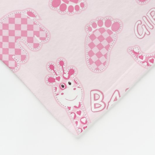 Babyhintergrund Fleecedecke (Ecke)