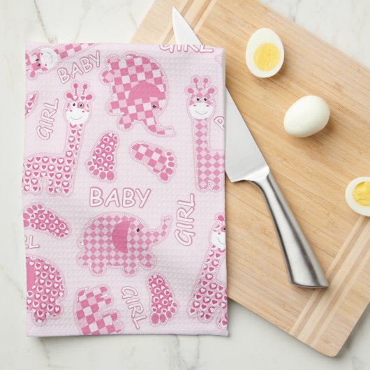 Babyhintergrund Geschirrtuch (Viertel Falte)