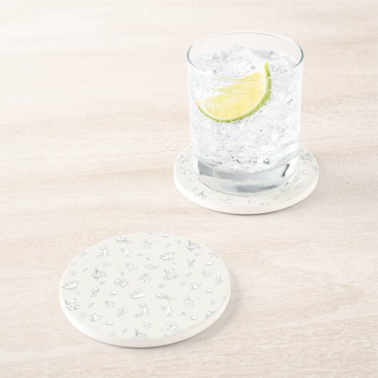 Babyhintergrund Getränkeuntersetzer (Seite)