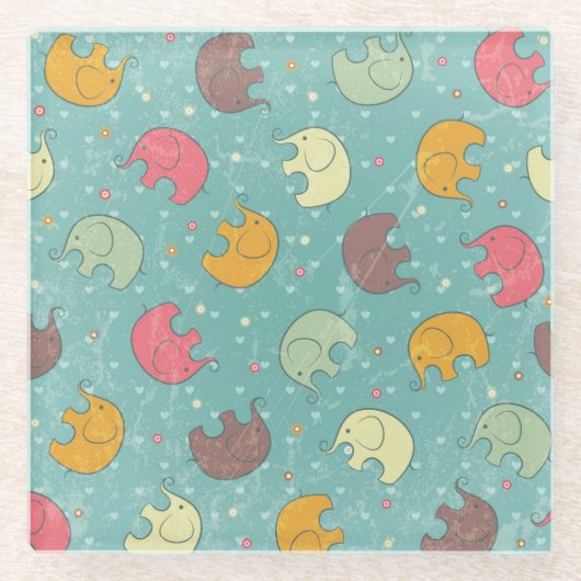 Babyhintergrund Glasuntersetzer (Vorderseite)