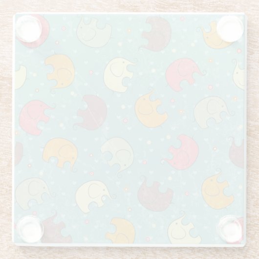 Babyhintergrund Glasuntersetzer (Rückseite)