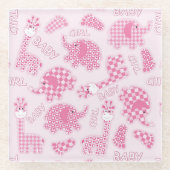 Babyhintergrund Glasuntersetzer (Vorderseite)