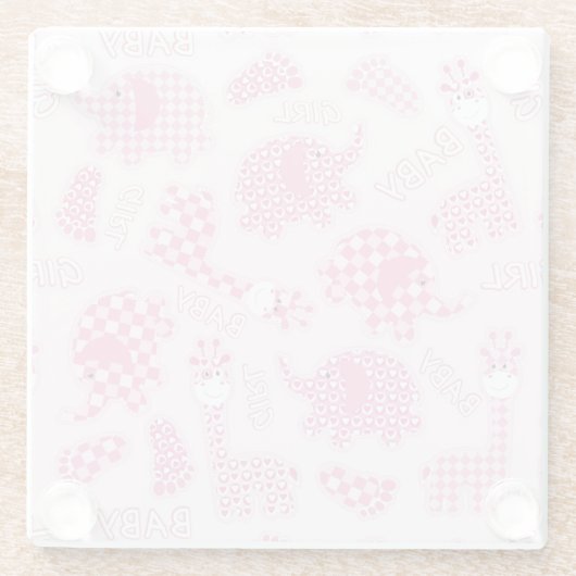 Babyhintergrund Glasuntersetzer (Rückseite)