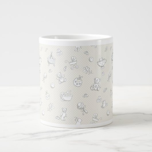 Babyhintergrund Jumbo-Tasse (Vorderseite)