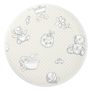 Babyhintergrund Keramikknauf