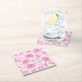 Babyhintergrund Rechteckiger Pappuntersetzer (Vor Ort)