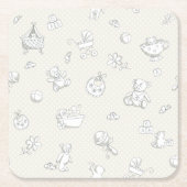 Babyhintergrund Rechteckiger Pappuntersetzer (Vorderseite)