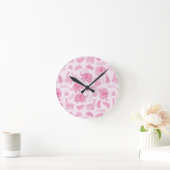 Babyhintergrund Runde Wanduhr (Zuhause)