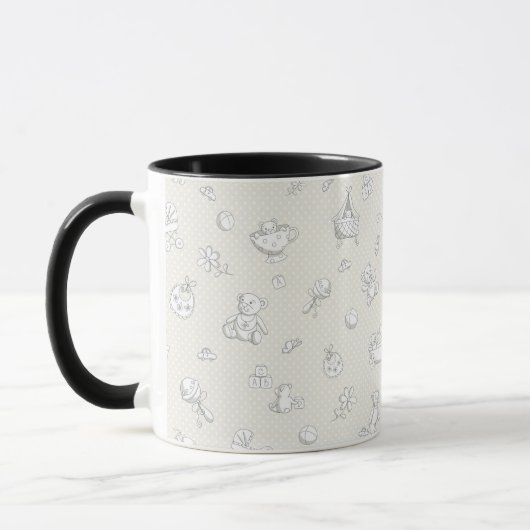 Babyhintergrund Tasse (Links)
