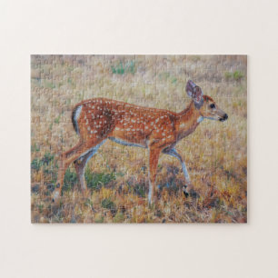 Babyhirsch-Kunst-Natur-Puzzle Puzzle