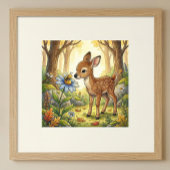 Babyhirsch-Waldtier-Kinderzimmerposter Poster