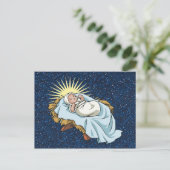 Babyjesus Feiertagspostkarte (Stehend Vorderseite)