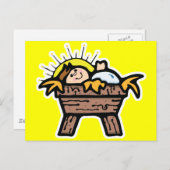 Babyjesus Postkarte (Vorne/Hinten)