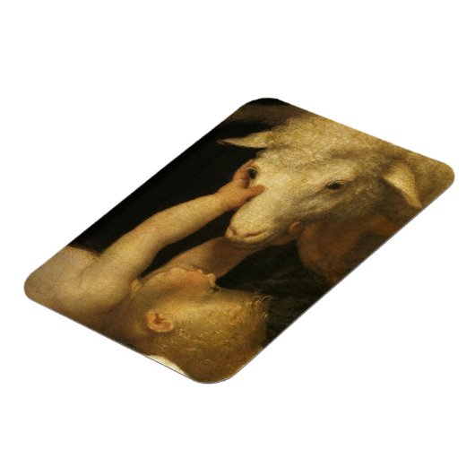 Babyjesus-Touchs-Lamm (2) Magnet (Linke Seite)