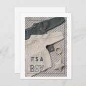 Babykarte, Babydusche Feiertagskarte (Vorne/Hinten)