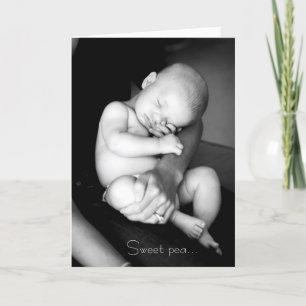 Babykarte der süßen Erbse Karte