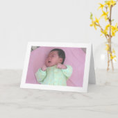 Babykarte Karte (Gelbe Blume)