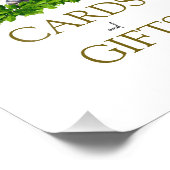 Babykarten und Geschenkschild für Waldtiere Fotodruck (Ecke)