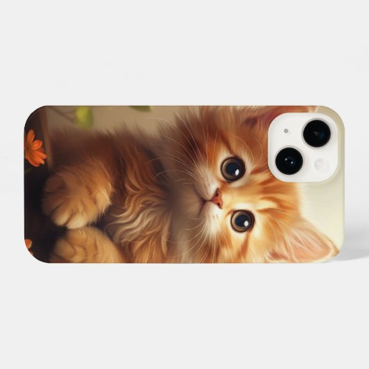 Babykatze iPhone Hülle (Rückseite (Horizontal))