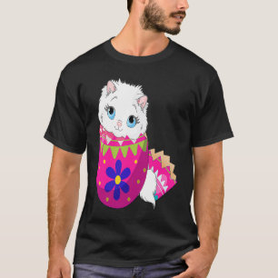 Babykatze schlüpft aus Osterei Ostersonntag T-Shirt