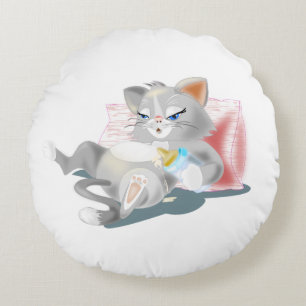 Babykatzen-Rundkissen Rundes Kissen