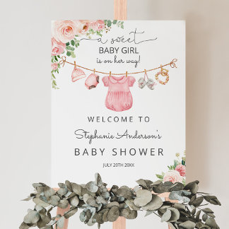 Babykleidung Baby Dusche Begrüßungszeichen Poster