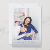 Babykleidung Babybett Babydusche Einladung (Rückseite)