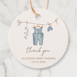 Babykleidung Babybett Babydusche Geschenkanhänger