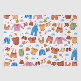 Babykleidung Babydusche Geburtstag Seidenpapier