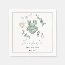 Babykleidung Babydusche Papiernacken Serviette