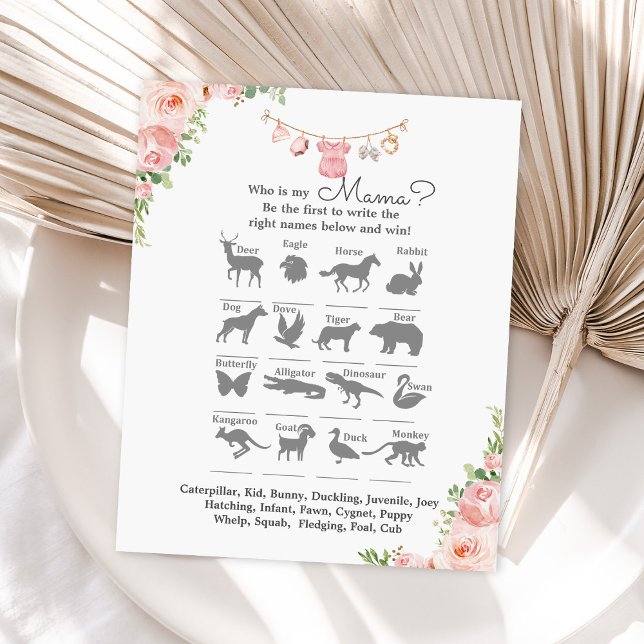 Babykleidung Babydusche Wer ist mein Mama-Spiel (Von Creator hochgeladen)