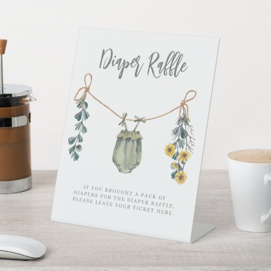 Babykleidung & Blume Kinderdusche Windelwaschmasch Sockelschild (In SItu)