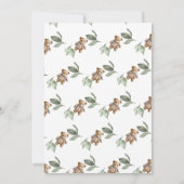 Babykleidung | Boho Boy Baby Shower Einladung (Rückseite)