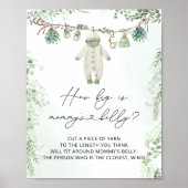 Babykleidung Boho Neutral wie groß ist Mama's Bauc Poster (Vorne)