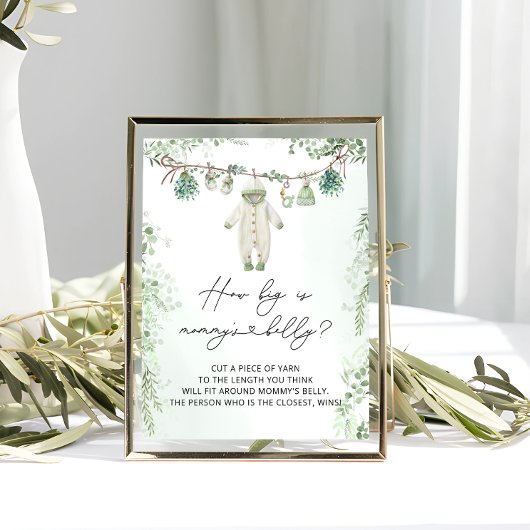 Babykleidung Boho Neutral wie groß ist Mama's Bauc Poster