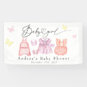 Babykleidung | Die Babydusche für Mädchen Banner (Horizontal)