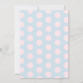 Babykleidung Geschlecht zeigt Babydusche Einladung (Rückseite)