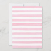 Babykleidung Kinderdusche Einladung für ein Mädche (Rückseite)