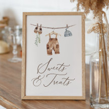 Babykleidung Kinderdusche Süßigkeiten und Leckerei