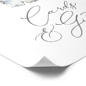 Babykleidung Kinderduschkarten und Geschenke Poster (Ecke)