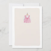 Babykleidung Kleidung Boho Girl Babydusche Einladung (Rückseite)